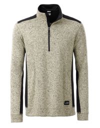 Arbeitspullover Fleece Herren in Beige